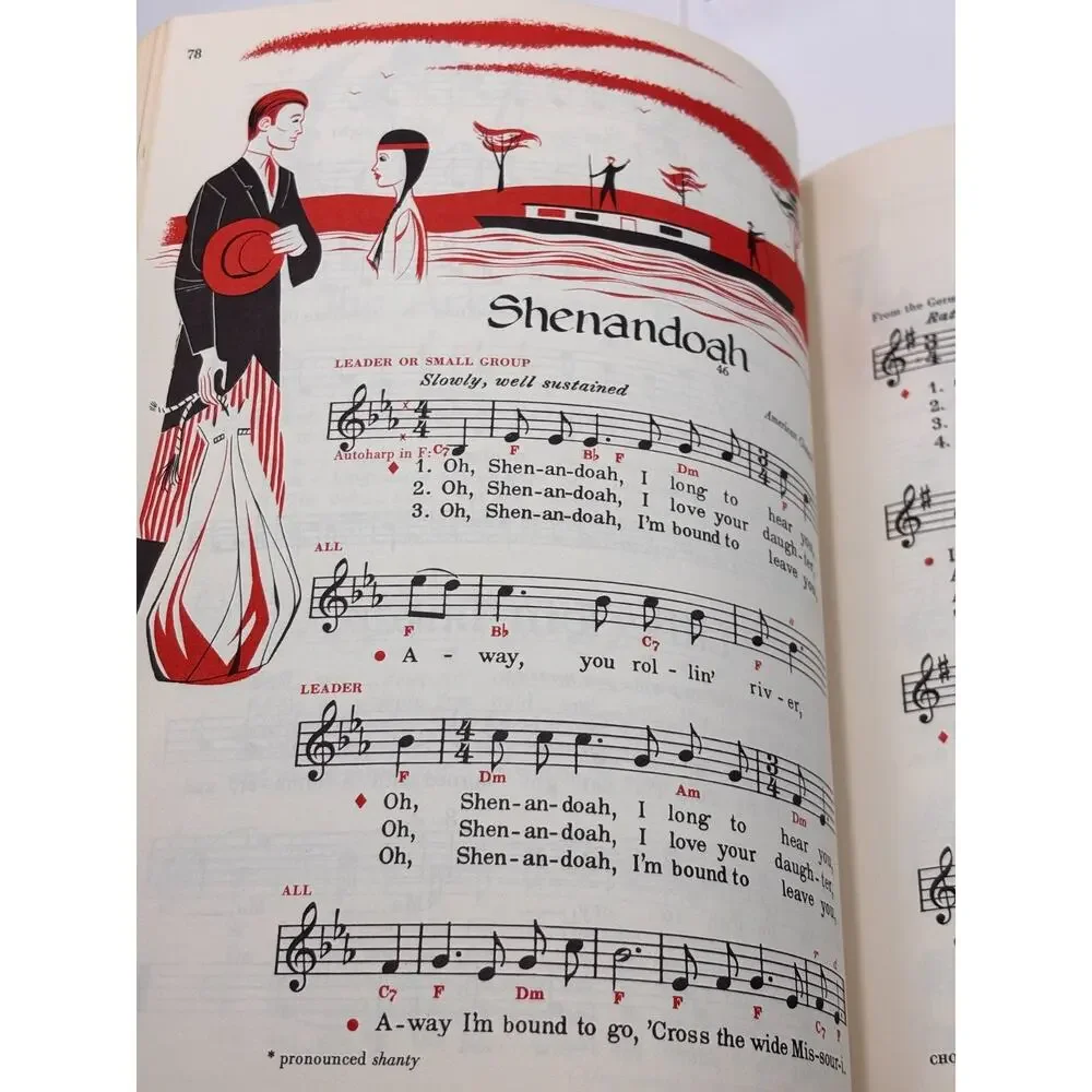 Music Across Our Country Together We Sing Series 1956 Hardcover School Book EX